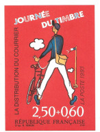 JOURNEE DU TIMBRE  Souvenir Philatélique Offert Aux Agents       (po 61) - Collections (sans Albums)