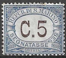 SAN MARINO - 1925 - SEGNATASSE - C.5  - NUOVO MH* ( YVERT TX 19  - MICHEL PD 19  - SS SG 19) - Portomarken