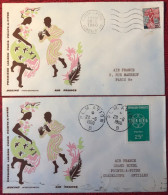 France, Premier Vol (Boeing) PARIS / POINTE A PITRE 20.6.1960 - 2 Enveloppes - (A1487) - Primi Voli