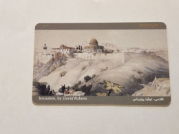 JORDAN-(JO-JPP-0009A)-Jerusalem (Schlumberger)-(17)-(JD2)-(00789664)-(chip Open Silver)-used Card - Jordanië