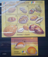 Solomon Islands 2002, Cowries Of The Pacific, Two MNH S/S - Islas Salomón (1978-...)