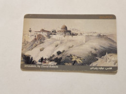 JORDAN-(JO-JPP-0009A)-Jerusalem (Schlumberger)-(19)-(JD2)-(00769195)-(chip Open Silver)-used Card - Jordanië