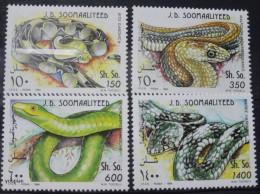 Somalia 1994, Snakes, MNH Stamps Set - Somalia (1960-...)