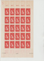 SARRE-1954-3- FEUILLES DE 25 VALEURS-CD N° 334/336/-OEUVRES POLULAIRES NEUF**// - Unused Stamps