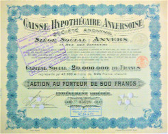 Caisse  Hypothecaire Anversoise (1881)  - Anhyp - Antwerpen - Banque & Assurance