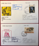 Allemagne, LUFTHANSA Premier Vol DAR ES SALAM / ADDIS ABABA 29.4.1982 - 2 Enveloppes - (A1419) - Eerste Vluchten