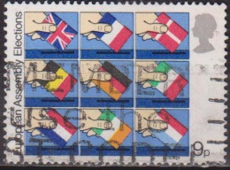 Elections Pour Le Parlement Européen - GRANDE BRETAGNE - Mains, Drapeaux - N° 888 - 1979 - Used Stamps