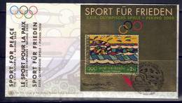 UNO Wien 2008 - Sport Für Frieden, FDC Mit Block 22 - FDC