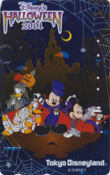 TC ARGENT JAPON / MF-1000260 - DISNEY - HALLOWEEN 2001 - JAPAN SILVER Free Phonecard / Spider Spinne - Disney