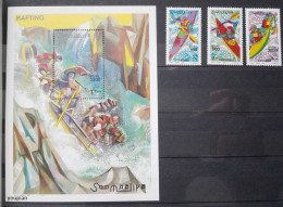 Somalia 2000, Rafting, MNH S/S And Stamps Set - Somalia (1960-...)