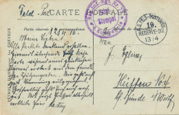 Carte Postale Publicitaire Pétrole Hahn, Marseille. Utilisé Par Soldat Allemand Res-Inf Regt Nr73 - Armée Allemande