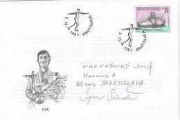 1997 Hommage à Ondrej Nepala Champion Olympique De Patinage Artistique Aux Jeux Olympiques De Sapporo 1972 - Patinaje Artístico