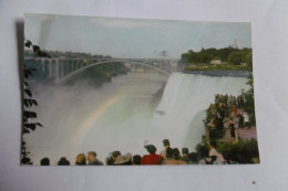 The Rainbow Bridge, American Falls, And The Niagara - Chutes Du Niagara