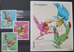 Somalia 2003, Toucans, MNH S/S And Stamps Set - Somalia (1960-...)