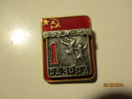 RUSSIA USSR 1ST RANK SPORTSMAN FIGURE SKATING PIN BADGE  , 19-46 - Wintersport