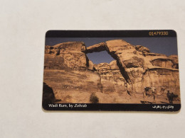 JORDAN-(JO-JPP-0011A)-Wadi Rum-(Schlumberger)-(29)-(JD2)-(01479330)-(chip Open Silver)-used Card - Jordania
