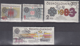 TSCHECHOSLOWAKEI  2705-2708, Gestempelt, Weltkommunikationsjahr, 1983 - Gebruikt