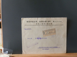 106/021   LETTRE RECOMM. GREECE  POUR ALLEMAGNE 1927 - Brieven En Documenten