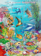 South Africa 2001, Marine Life, MNH S/S - Unused Stamps