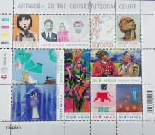 South Africa 2009, Artwork In The Constitutional Court, MNH S/S - Nuevos