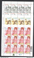 2008 San Marino, 150 Anniversario Apparizione Madonna Di Lourdes, N. 2180/82 - Minifoglio 12 Valori Con Codice A Barre, - Blocs-feuillets