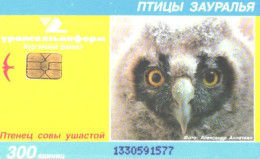 Russia:Used Phonecard, Uralsvjazinform, Kurgan Branch, 300 Units, Ural Birds, Owl - Russia
