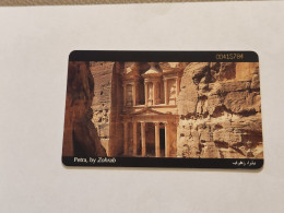 JORDAN-(JO-JPP-0012A)-Petra (Schlumberger)-(48)-(JD5)-(00415784)-(silver Chip)-used Card - Giordania