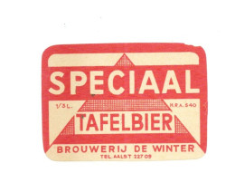Belgisch Bieretiket Brouwerij DE WINTER Erembodegem SPECIAAL TAFELBIER (5084) - Beer