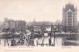 2603785Rotterdam, Leeuwenbrug Bolwerk En Witte Huis. Rond 1900. (linksonder Een Kleine Beschadiging) - Rotterdam