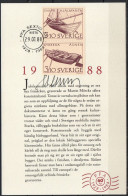 Martin Mörck. Sweden 1988. Boots Of Traditional Design. Michel 1467-1470, Pair. Special Card. Signed. - Brieven En Documenten
