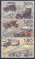 TSCHECHOSLOWAKEI  1866-1868, Gestempelt, Automobile, 1969 - Used Stamps