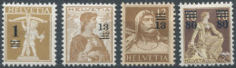 Suisse N°145 à 148 - Neuf* - (F1506) - Unused Stamps