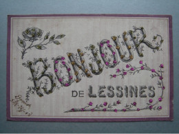 BONJOUR DE LESSINES - CARTE AVEC STRASSES - Lessen