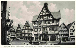 72849732 Urach Bad Rathaus Markt Brunnen Fachwerkhaeuser Luftkurort Schwaebische - Bad Urach