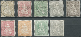 Suisse Lot Helvetia Assise - Neufs Et Oblitérés - (F1511) - Used Stamps