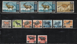 KENYA Scott # 20//32 Used - Animals - Short Set - Duplication - Kenya (1963-...)