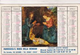 Calendarietto - Parrocchia S.maria Della Mercede - Catania - Anno 1969 - Tamaño Pequeño : 1961-70