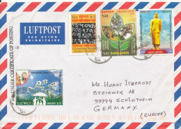 Bangladesh Air Mail Cover Sent To Germany Topic Stamps Also Stamps On The Backside Of The Cover - Bangladesch