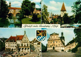 72849383 Amberg Oberpfalz Rathaus Kirche Bruecke Amberg - Amberg