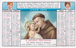 Calendarietto - Pia Opera Fratini E Missioni - S.antonio Proteggimi - Bologna - Anno 1969 - Small : 1961-70