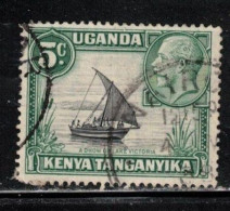 KENYA, UGANDA & TANGANYIKA Scott # 47a Used - KGV - Rope Touching Sail - Kenya, Oeganda & Tanganyika