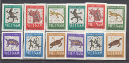 Vietnam Nord 1966 - Reptiles, Mi-Nr. 432/37, Perf.+imperf., MNH** - Vietnam