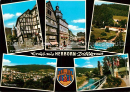 72849212 Herborn Hessen Schwimmbad Rathaus Kirche Fachwerk Herborn - Herborn