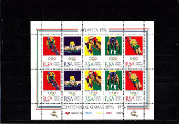 Olympics 1996 - Cycling - SOUTH AFRICA - Sheet MNH - Ete 1996: Atlanta