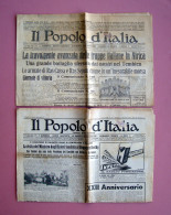 Il Popolo D'Italia 2 Numeri 1936 Adua Sironi  XXII Anniversario Fondazione  - Ohne Zuordnung