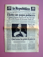 Eletto Un Papa Polacco La Repubblica 17 Ottobre 1976 Karol Vojtyla  - Ohne Zuordnung