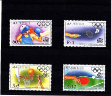 Olympics 1996 - Table Tennis - MAURITIUS - Set MNH - Ete 1996: Atlanta