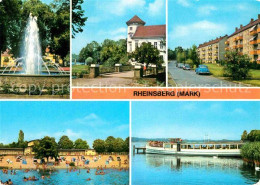 72848906 Rheinsberg Springbrunnen Platz Der Befreiung Schloss Jetzt Sanatorium J - Zechlinerhütte