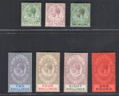 1912-24 Gibilterra, Stanley Gibbons N. 76/85 - Giorgio V - MNH** - Otros & Sin Clasificación