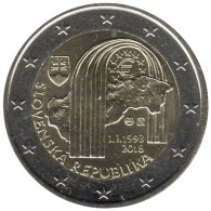 SQ20018.1 - SLOVAQUIE - 2 Euros Commémo. 25 Ans De La République Slovaque - 2018 - Eslovaquia